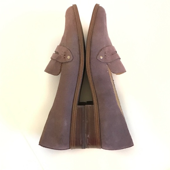 SOLE SOCIETY Penny Loafers Suede Flats Jessica Dusty Plum Women’s Size 9M - Picture 12 of 16